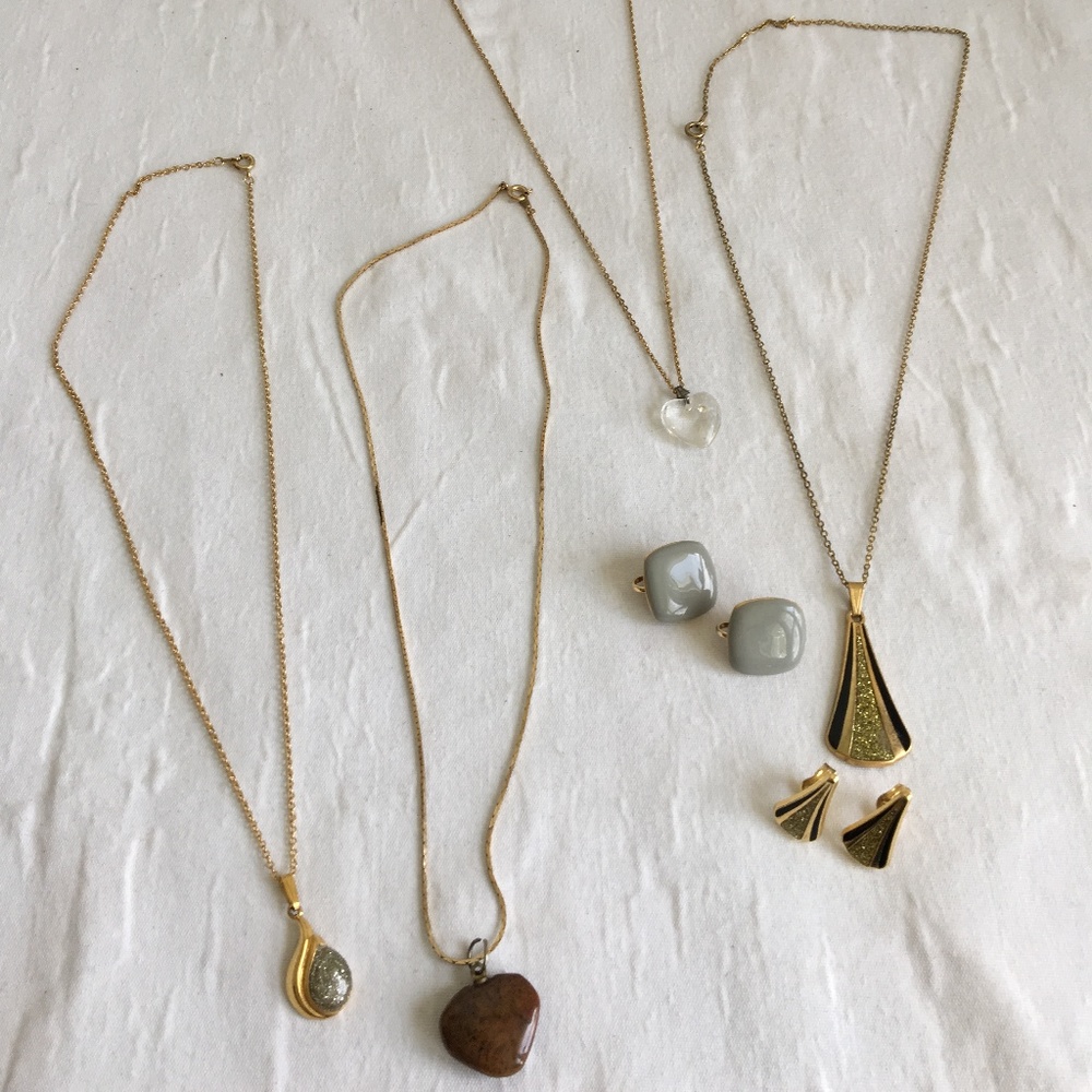 Vintage Necklace Lot Earring Lot